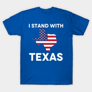 I Stand With Texas Vintage Flag Texas T-Shirt